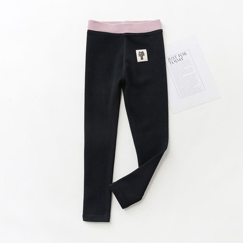 Meitenēm kokvilnas augstas jostas bikses, 95% kokvilna, korejiešu stila, vecums 3–8 gadi, pavasaris un rudens