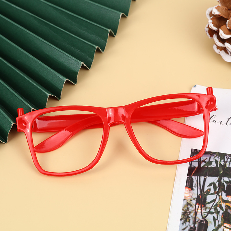 Bērnu brilles rāmji svētku pasākumiem – plastmasas rāmis, pilns rāmis, universālais, Ziemassvētku stils, modelis 001, 2025. gada pavasaris