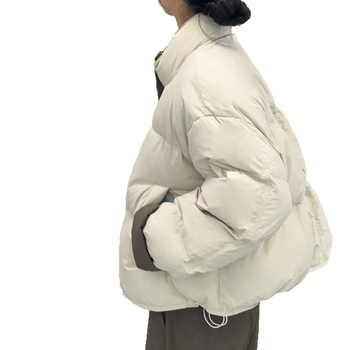 Памучно палто, корейски стил, полиестерна външна материя, пълнеж от имитационен коприна-памук, стойкова яка и цип