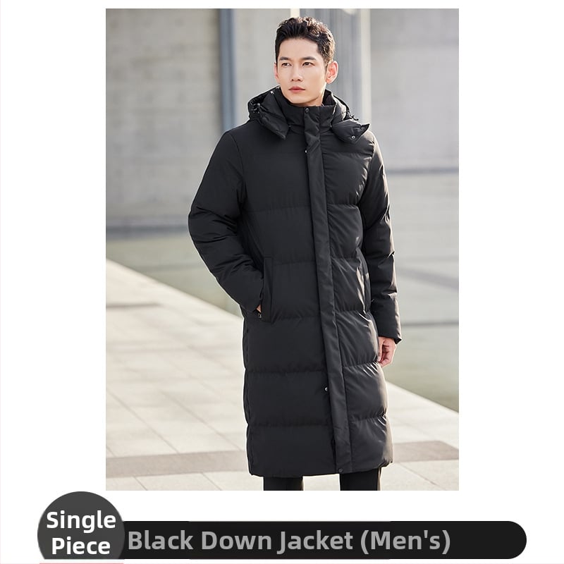 Унисекс палто с качулка, дебело памучно пълнеж, дълга кройка, цип за закопчаване, стягане в талията