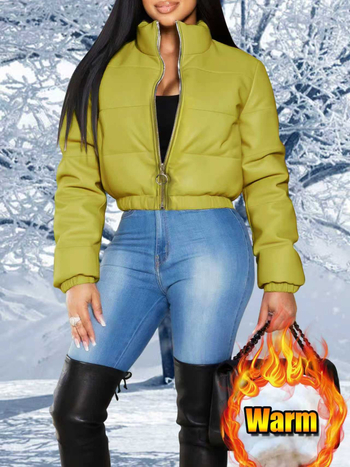 Moteriškas medvilninis švarkas su aukštu kaklu, užtrauktuku, ilgomis rankovėmis, trumpas ilgis ≤40 cm, 70-80% medvilnė, spandeks 20-30%