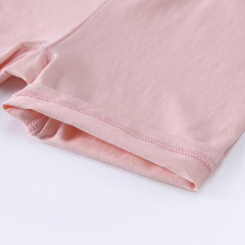 Meitenēm vasaras drošības šorti ar dubultiem slāņiem, kokvilna 95% + spandex 5%, vidēja josta ar elastīgu jostu, trīsdaļas drošības šorti