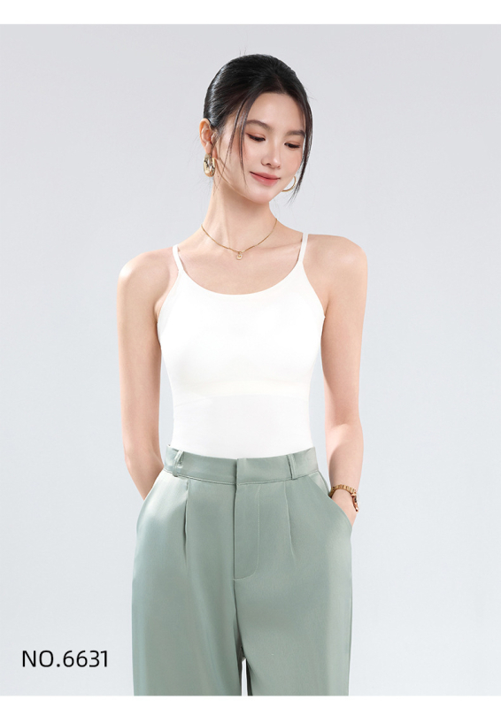 Maieu damă sling cu pernuțe pentru bust, fără fir, fără cusături, acoperire a spatelui, material nylon-spandex