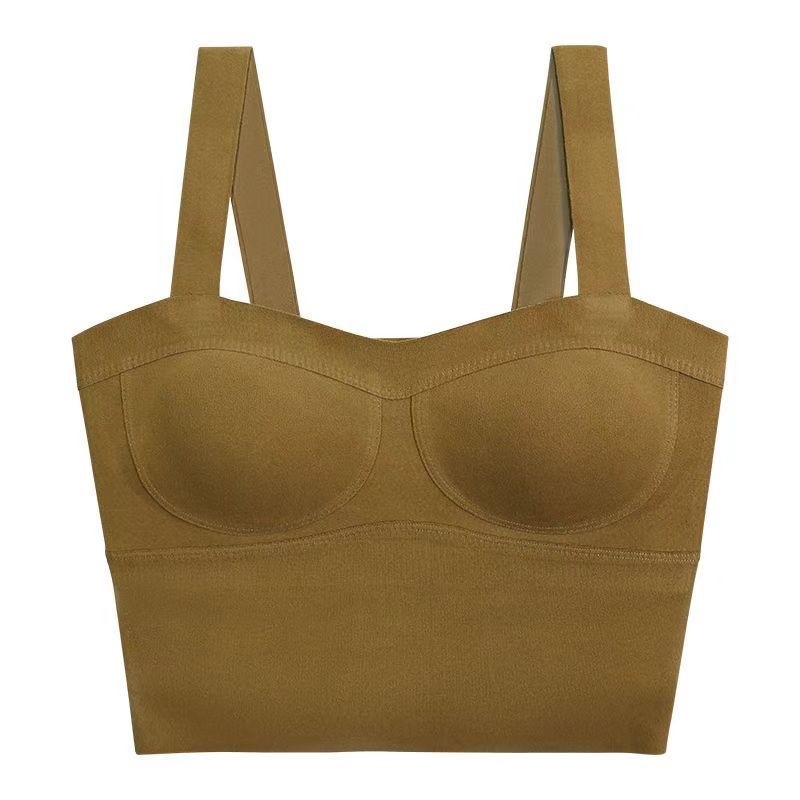 Top termic fără mâneci, guler rotund, fără cusături, material acrilic Derong, grosime moderată