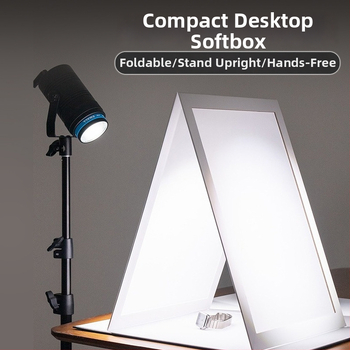 Salokāma gaismas difuzora plāksne rotaslietu fotografēšanai, PVC, 0.15 kg