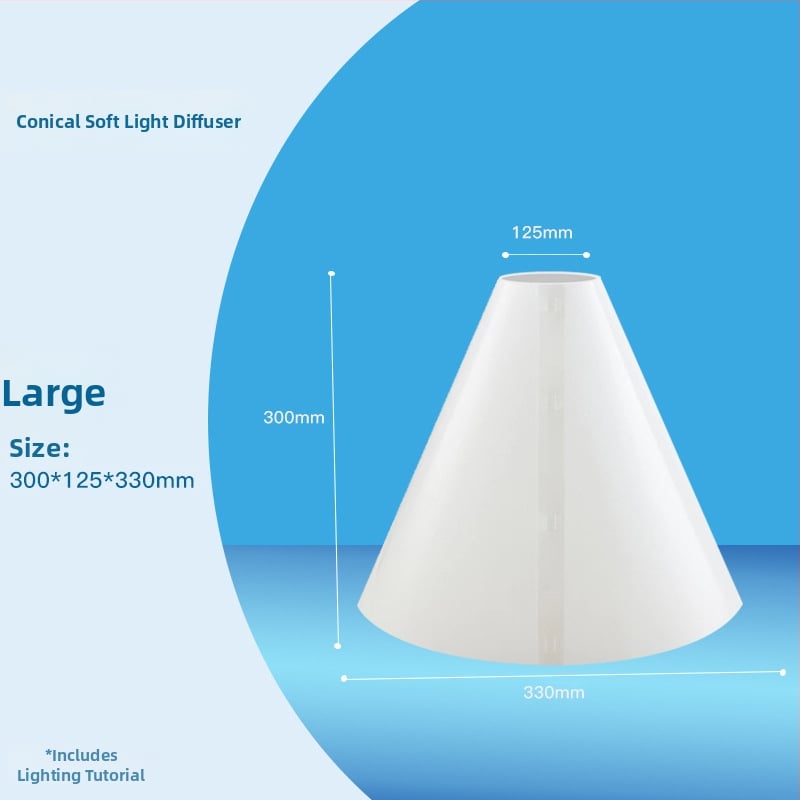 Salokāma gaismas difuzora plāksne rotaslietu fotografēšanai, PVC, 0.15 kg
