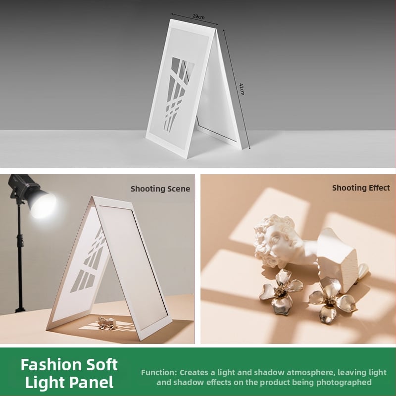 Salokāma gaismas difuzora plāksne rotaslietu fotografēšanai, PVC, 0.15 kg