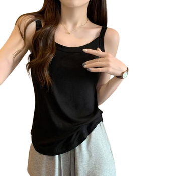 Ženski top s trakama — gradski stil, lagan kroj, uobičajena duljina 50–65 cm, milk silk tkanina, poliester 95%+