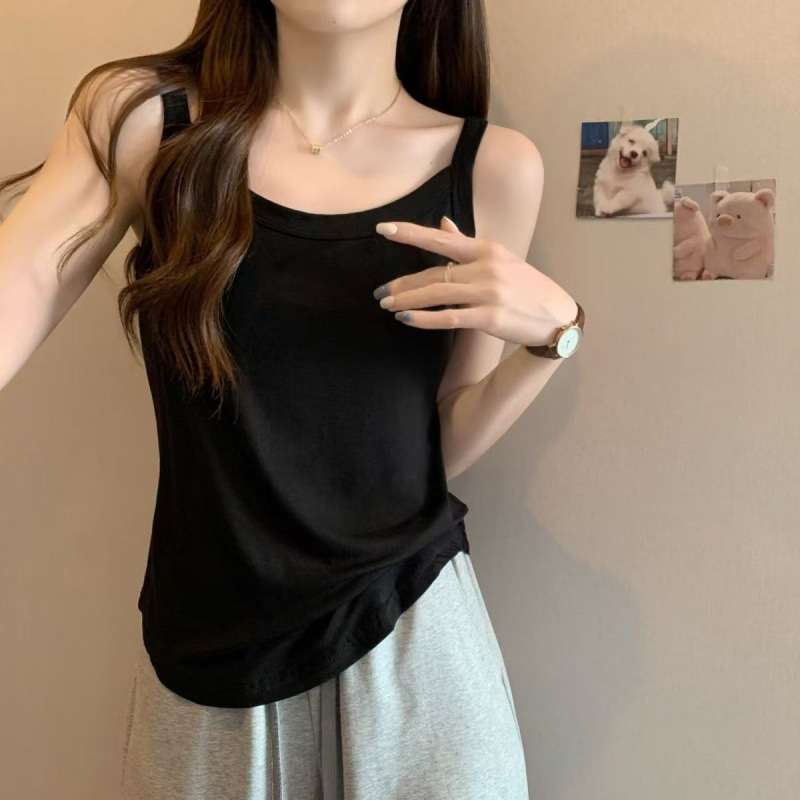 Ženski top s trakama — gradski stil, lagan kroj, uobičajena duljina 50–65 cm, milk silk tkanina, poliester 95%+