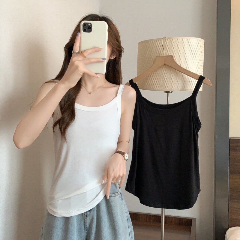 Ženski top s trakama — gradski stil, lagan kroj, uobičajena duljina 50–65 cm, milk silk tkanina, poliester 95%+