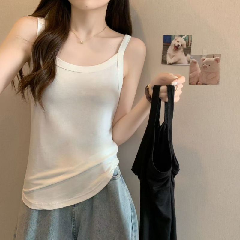 Ženski top s trakama — gradski stil, lagan kroj, uobičajena duljina 50–65 cm, milk silk tkanina, poliester 95%+