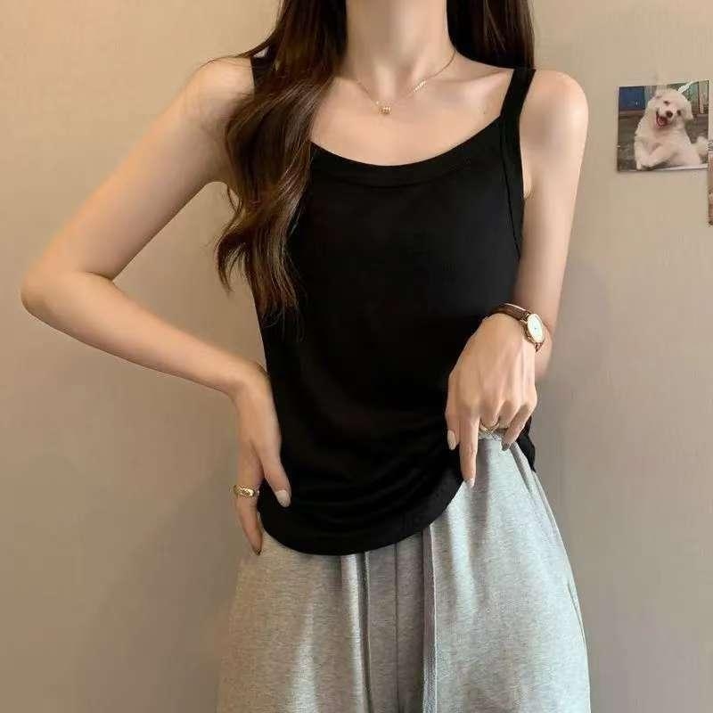 Ženski top s trakama — gradski stil, lagan kroj, uobičajena duljina 50–65 cm, milk silk tkanina, poliester 95%+