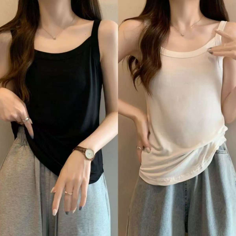 Ženski top s trakama — gradski stil, lagan kroj, uobičajena duljina 50–65 cm, milk silk tkanina, poliester 95%+