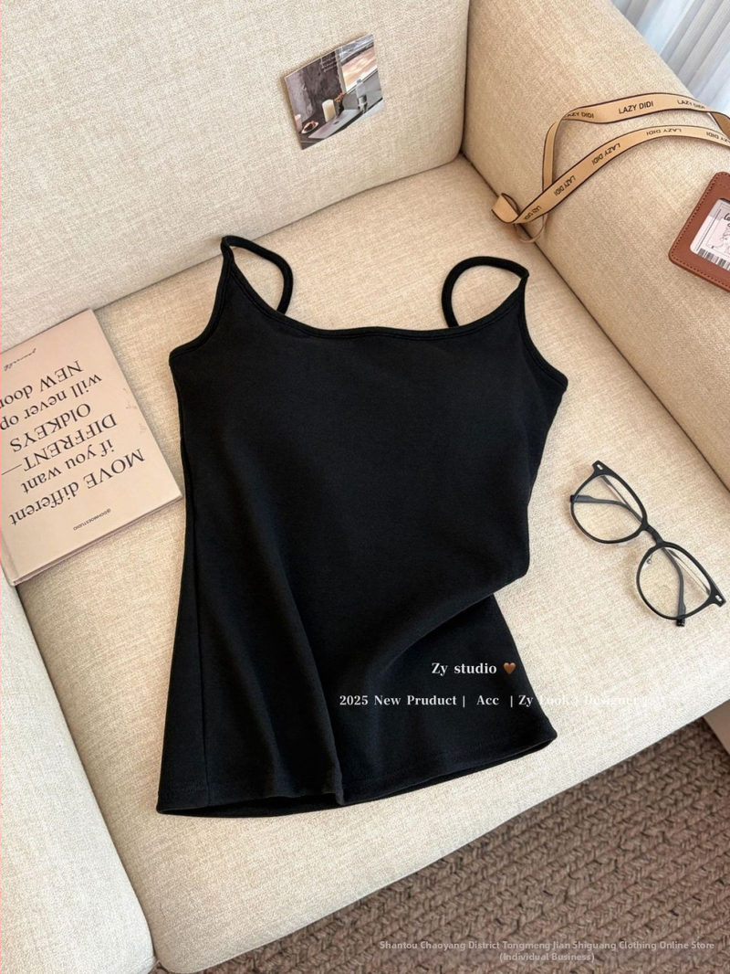 Camisol baza za jesen-zimu s brušenim flecom i odvojivom jastučiću za prsa, dugi kroj, poliester Derong, 201–250 g/m2