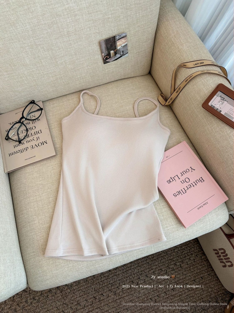 Camisol baza za jesen-zimu s brušenim flecom i odvojivom jastučiću za prsa, dugi kroj, poliester Derong, 201–250 g/m2