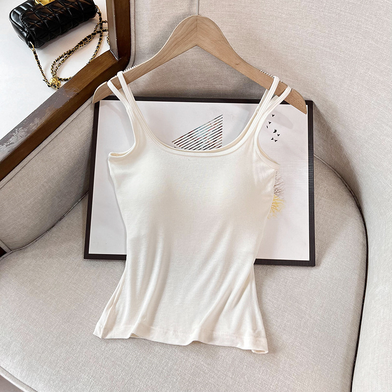 Ženska svilena camisola, pulover stil, Slim verzija, obična duljina 50–65 cm, Mulberry svila mješavina ≤30%, visoka elastičnost, naramenice neodvojive