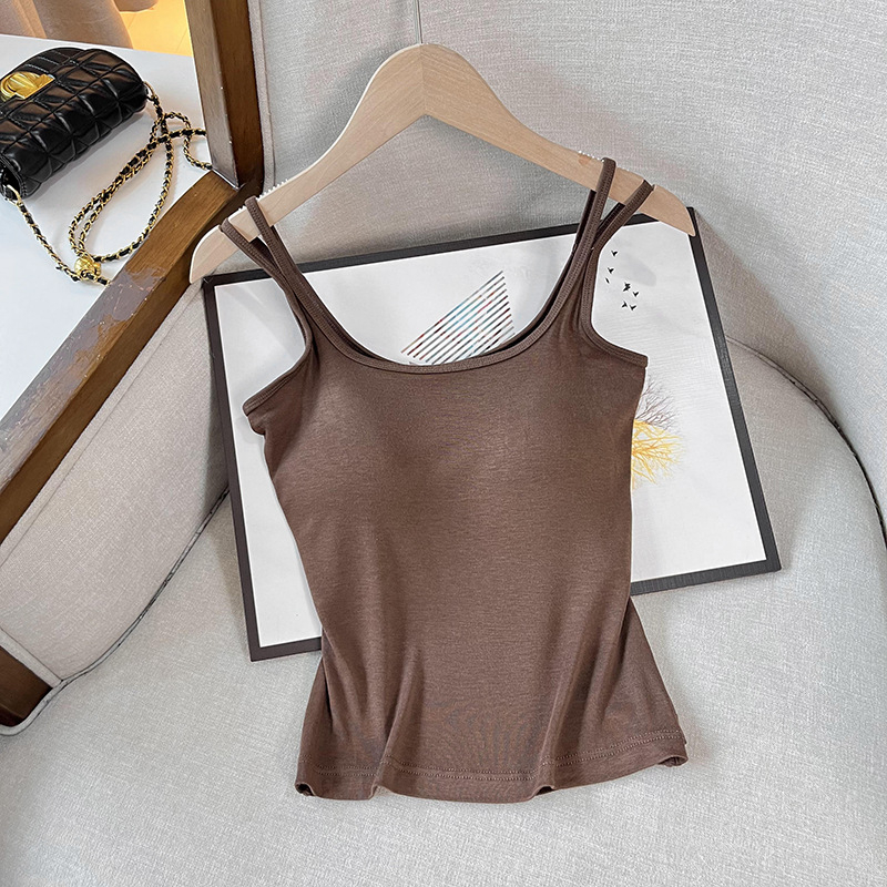 Ženska svilena camisola, pulover stil, Slim verzija, obična duljina 50–65 cm, Mulberry svila mješavina ≤30%, visoka elastičnost, naramenice neodvojive