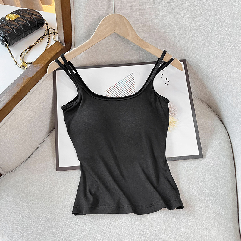 Ženska svilena camisola, pulover stil, Slim verzija, obična duljina 50–65 cm, Mulberry svila mješavina ≤30%, visoka elastičnost, naramenice neodvojive