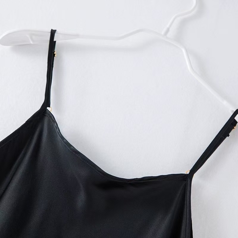 Ženski svileni top s podesivim trakama, Mulberry svila, uski kroj, obična duljina, britanski stil