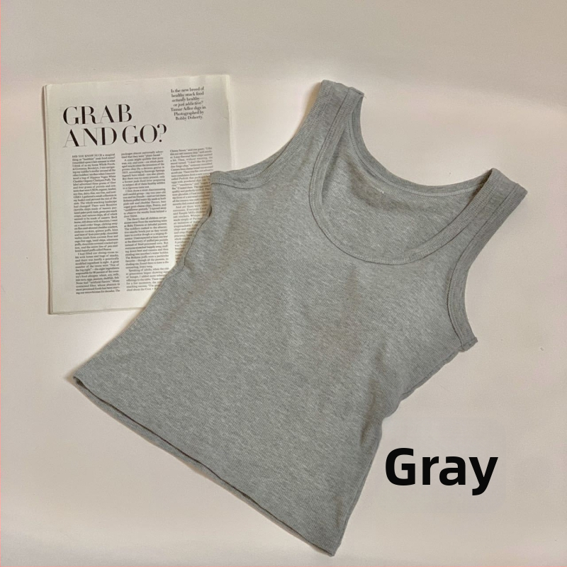 Vesta sa širokim ramenima, kaiš za prsa i napunjene košarice, uski unutarnji top, korejski stil, gusta viskozna tkanina 251–300 g/m²