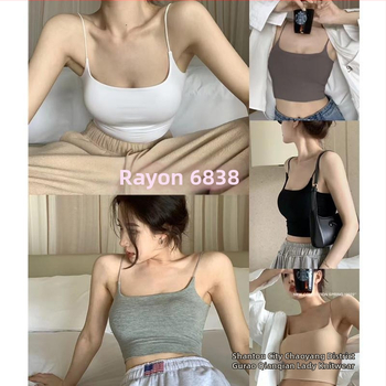 Pamuk cami top bez šavova – jednostavan dizajn, četvrtasti ovratnik, sadržaj pamuka 90–95%, srednja gramatura