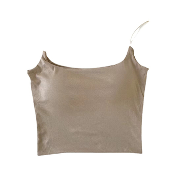 Pamuk cami top bez šavova – jednostavan dizajn, četvrtasti ovratnik, sadržaj pamuka 90–95%, srednja gramatura