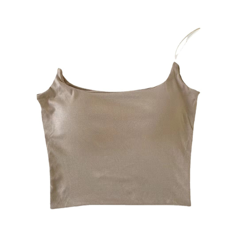 Pamuk cami top bez šavova – jednostavan dizajn, četvrtasti ovratnik, sadržaj pamuka 90–95%, srednja gramatura