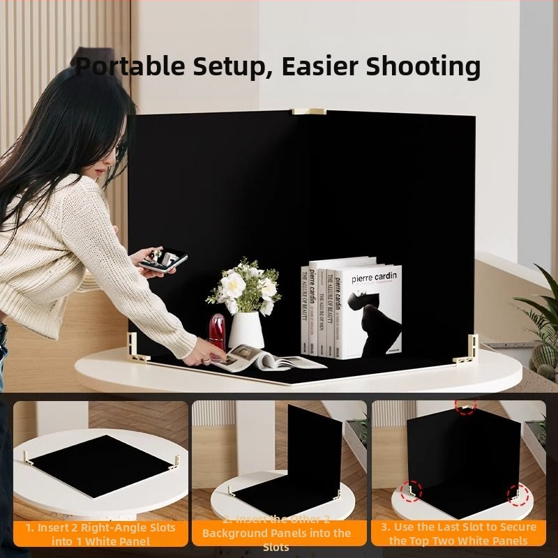 Divpusīgs flokēts foto fons, bieza necaurlaidīga melna fona tortēm un juvelierizstrādājumiem