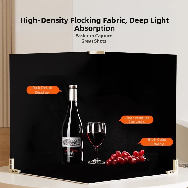 Divpusīgs flokēts foto fons, bieza necaurlaidīga melna fona tortēm un juvelierizstrādājumiem