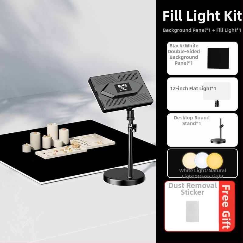 Divpusīgs flokēts foto fons, bieza necaurlaidīga melna fona tortēm un juvelierizstrādājumiem