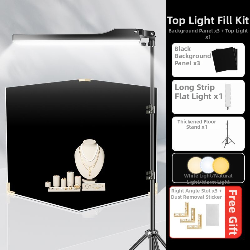 Divpusīgs flokēts foto fons, bieza necaurlaidīga melna fona tortēm un juvelierizstrādājumiem