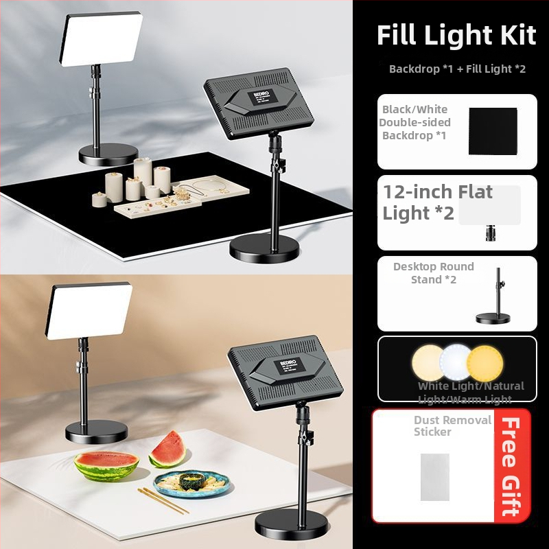 Divpusīgs flokēts foto fons, bieza necaurlaidīga melna fona tortēm un juvelierizstrādājumiem