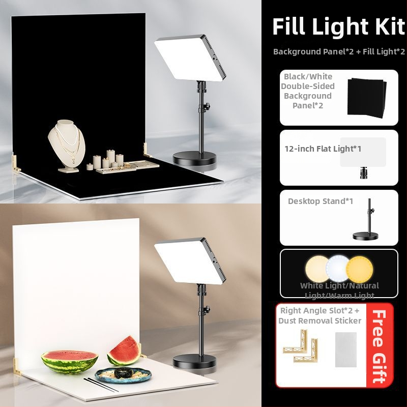 Divpusīgs flokēts foto fons, bieza necaurlaidīga melna fona tortēm un juvelierizstrādājumiem