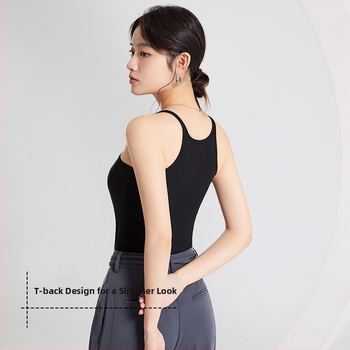 Camisola s podstavom od pjene, remen za rame, okrugli izrez, Lysel tkanina, debljina 201-250 g/m²