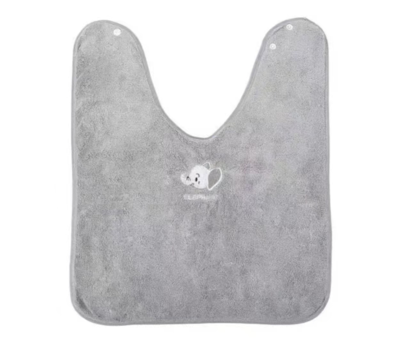 Bavete bebeluș în formă de U, din coral velvet, cu imprimeu desen animat, anti-murdărire, potrivit pentru sugari și copii mici (0–3 ani)