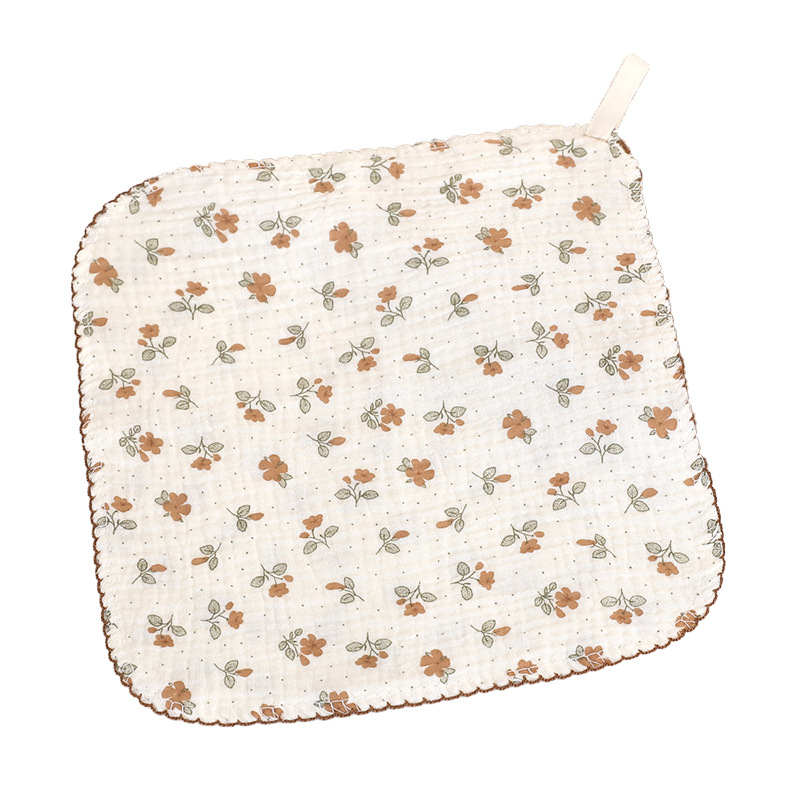 Prosop pătrat din tifon pentru copii, model desen animat, material absorbant, vârsta 1–3 ani