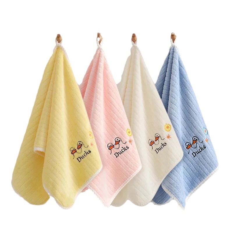 Prosop de față pentru copii din coral fleece, cu margine cusută, 150D, personalizabil, pentru bebeluși