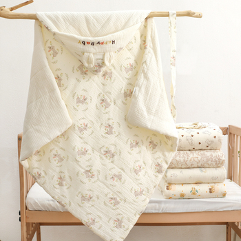 Pătură pentru bebeluși aruncare – Țesătură tifon, All-season, Model animale/desene animate, Clasa A, pentru sugari și copii mici