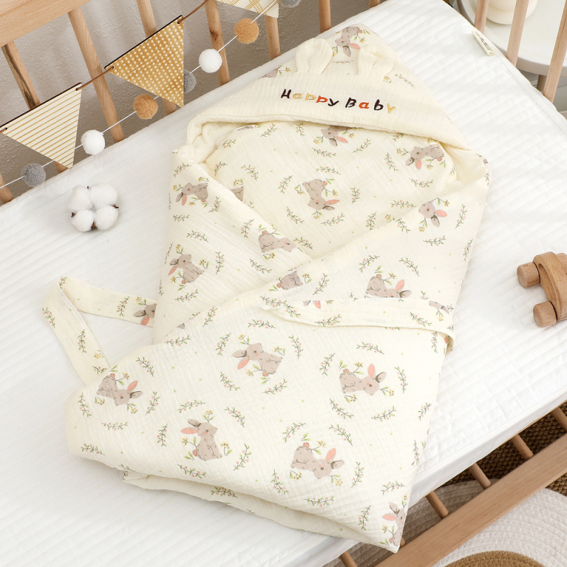 Pătură pentru bebeluși aruncare – Țesătură tifon, All-season, Model animale/desene animate, Clasa A, pentru sugari și copii mici