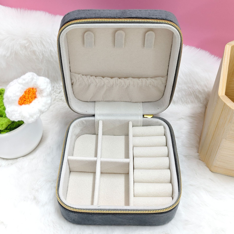 Φορητό κουτί κοσμημάτων, κορεάτικου στυλ, μοντέλο 569, σκληρή θήκη