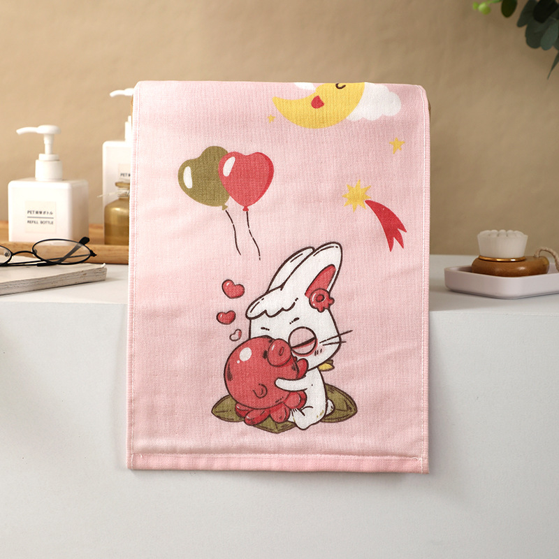 Prosop de față pentru bebeluți din bumbac, imprimare desen animat, fir 150D