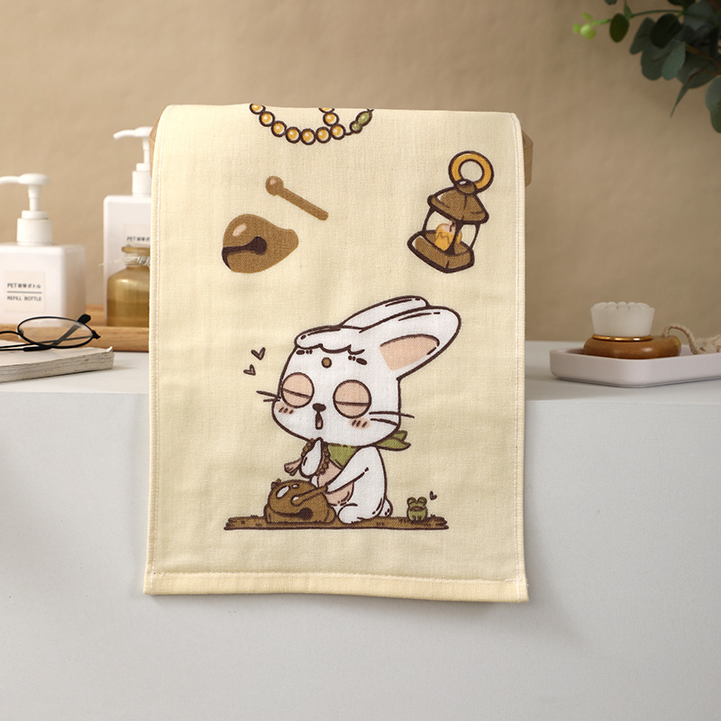 Prosop de față pentru bebeluți din bumbac, imprimare desen animat, fir 150D