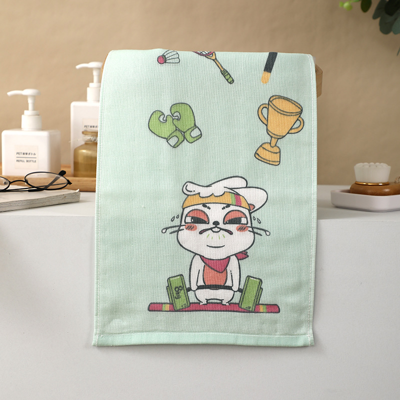 Prosop de față pentru bebeluți din bumbac, imprimare desen animat, fir 150D