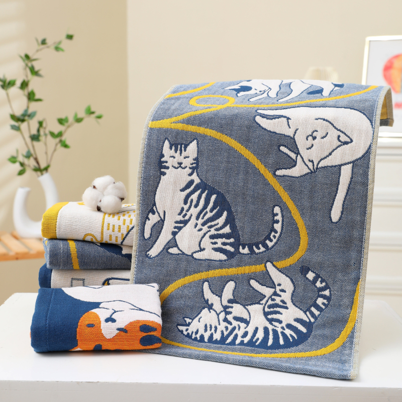 Dječji ručnik od 100% pamuka, jacquard tkanje, 32s pređa, težina ispod 50 g, za bebe