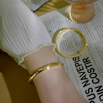 Brățară Miaolai | oțel titan, electroplating, cu deschidere, stil Instagram fashion