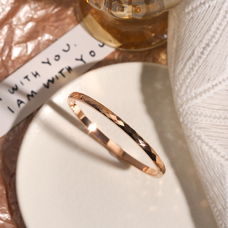 Brățară Miaolai | oțel titan, electroplating, cu deschidere, stil Instagram fashion