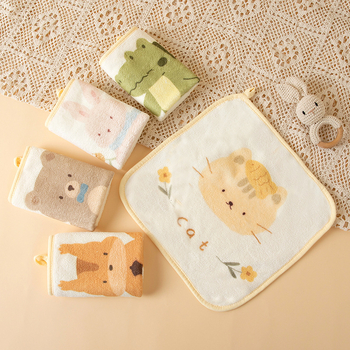 Prosop pentru copii antibacterian din fleece coral, 150D, țesătură simplă