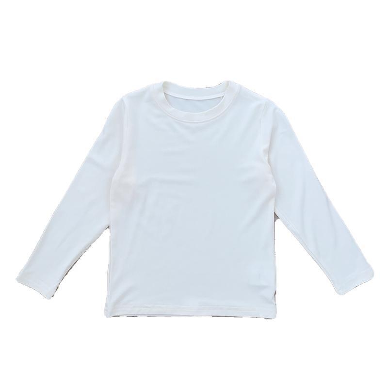 Tricou pentru copii din modal, mâneci lungi, stil coreean, 100% modal, pentru nou-născuți 0-12 luni