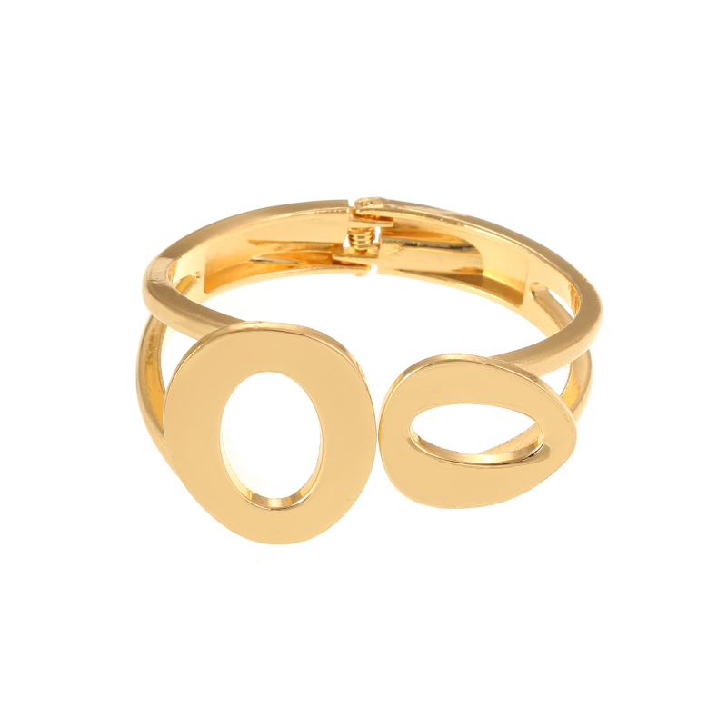 Brățară cu design geometric neregulat, bijuterie de mână versatilă (Brand: Zhenguang; Material: Fier; Finisaj: Placare electrolitică; Greutate: 60 g)