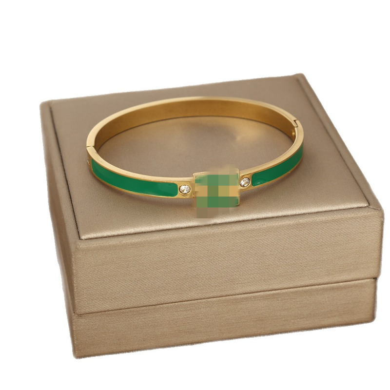 Brățară email cu litera H pentru femei, din oțel inoxidabil, închidere cu cataramă, electroplacare, 19 g, brand Nothing, stil urban modern (Material: oțel inoxidabil; Procesare: electroplacare; Greutate: 19 g; Brand: Nothing)